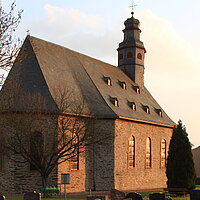 Außenansicht der Kirche St. Katharina in Ransel