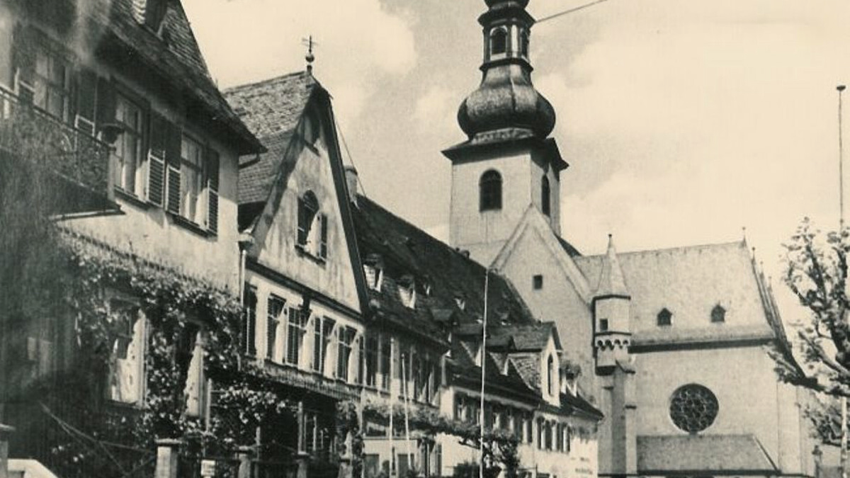St. Jakobus Rüdesheim am Rhein vor dem Bombenangriff 1944