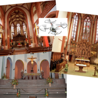 Kirchenansichten - Drohne bietet Einblick