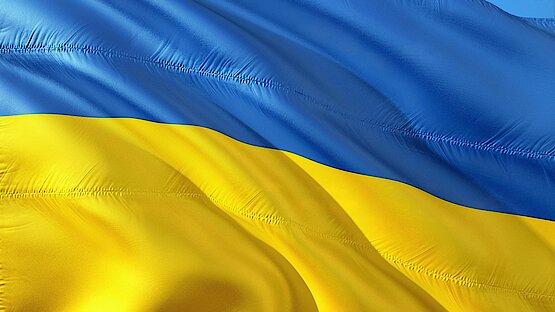 Hilfe und Solidarität für die Ukraine.