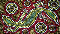 Kinderatelier: Aboriginal-Art Punktemalerei