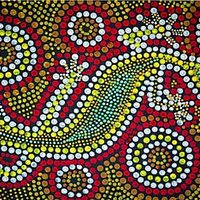 Kinderatelier: Aboriginal-Art Punktemalerei