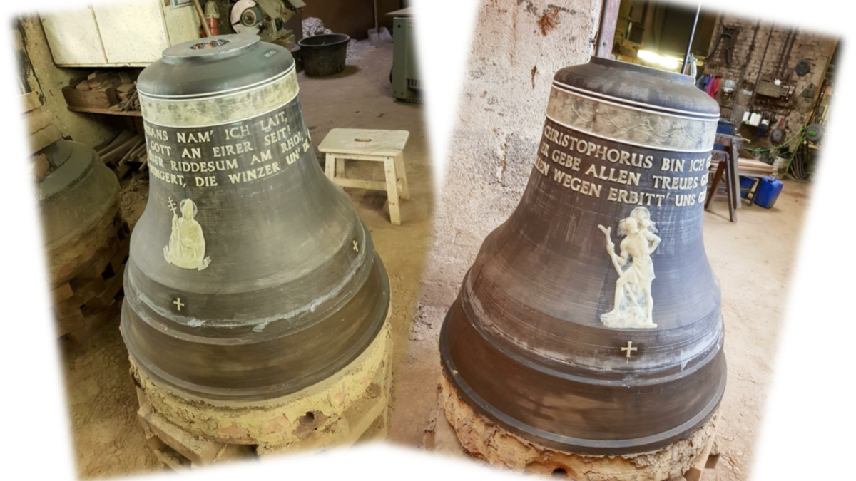 Neue Glocken im Glockenturm eingezogen