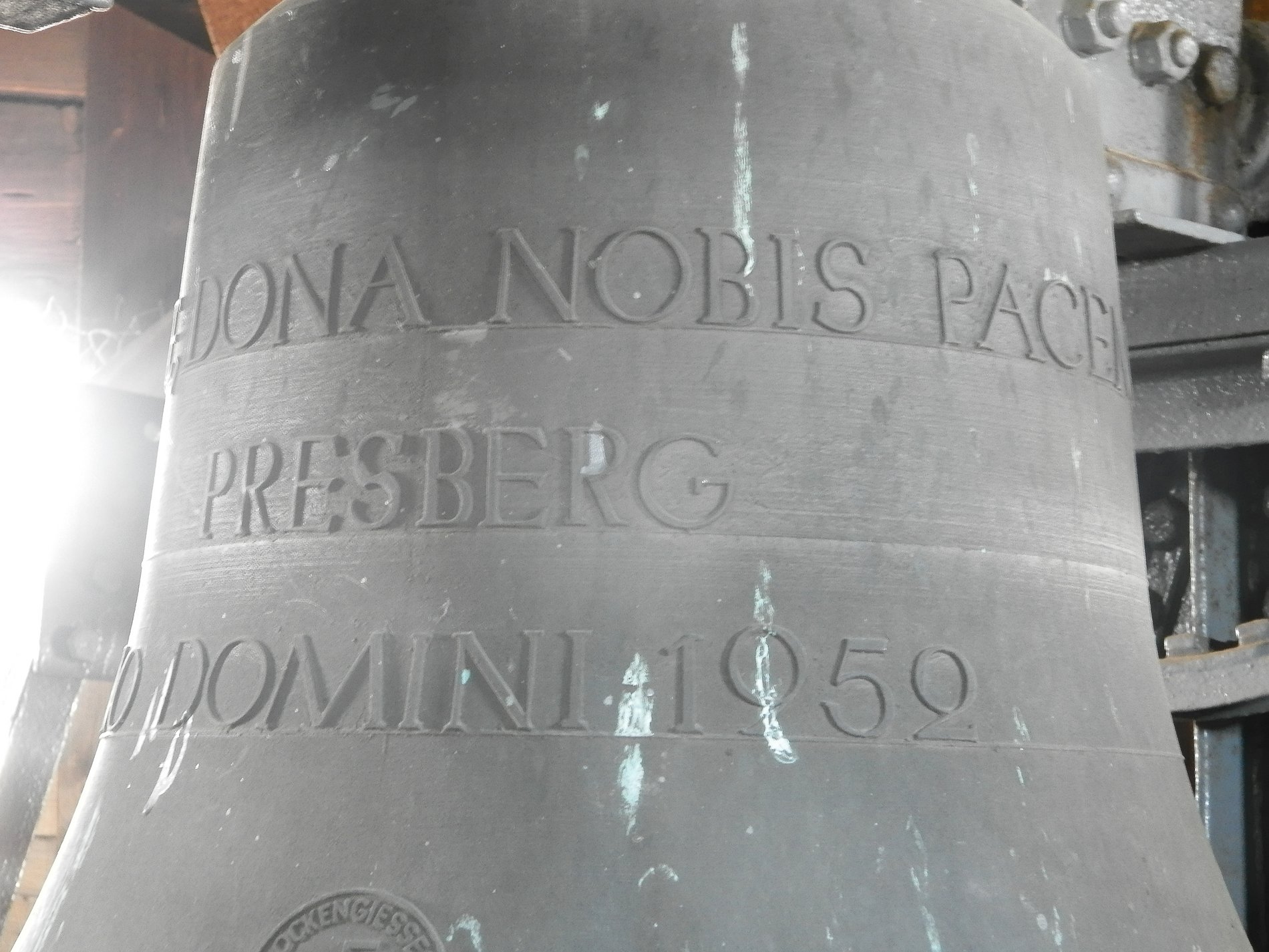 Inschrift der Michaelisglocke Presberg