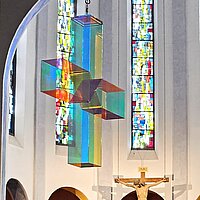 Unser Rheingauer Lichtkreuz jetzt in Rüdesheim -