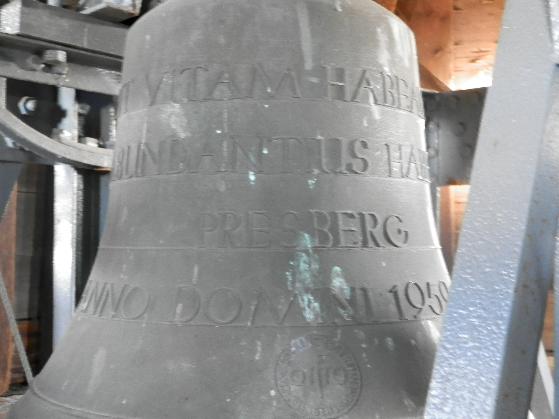 Inschrift der Laurentiusglocke Presberg