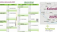 Kalender 2024+2025 und viele wissenswerte Informationen der Pfarrei